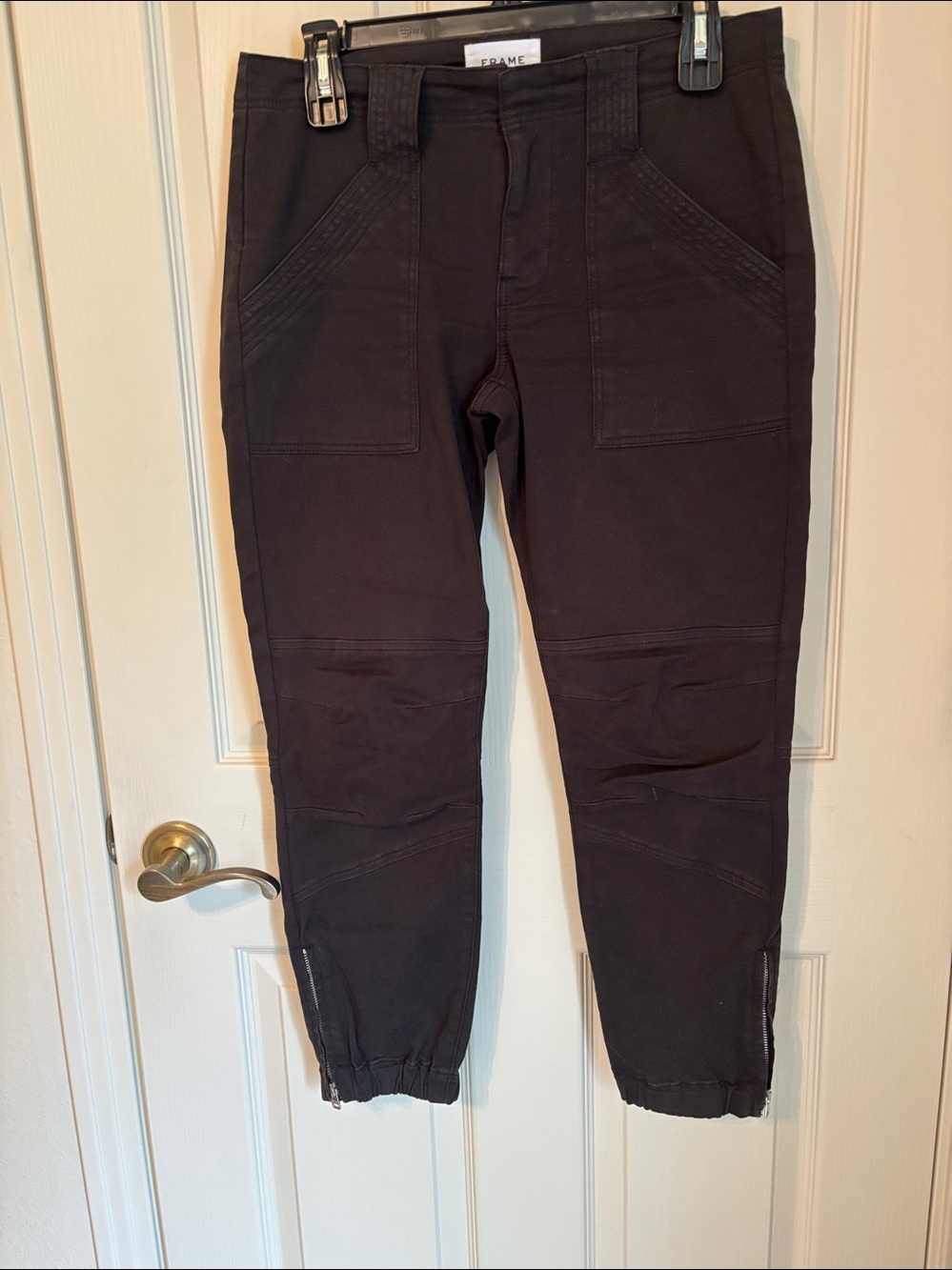 Frame black jeans, mid rise